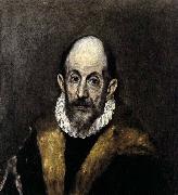 GRECO, El Portrait of a Man oil painting artist